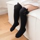 thumbnail image 1 of Calcetines de tubo medio a rayas para niños y niñas, calcetines de tubo largos con lazo para niños, calcetines de bebé con boca de burbuja y boca suelta, 1 of 6