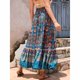 thumbnail image 5 of Vestido de Playa en Capas de Verano de Alta Cintura Maxi Falda Mujer con Estampado Paisley, Cordón de Cintura Elástico, 5 of 9
