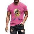thumbnail image 2 of Drppepioner Chemise pour Homme Non Relocalisée à Imprimé Abstrait Manches Courtes Col Rond Mode Décontractée Quotidienne Vacances Chemise Haut Blouses, 2 of 5