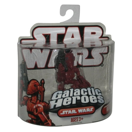 Star Wars Galactic Heroes (2007) Hasbro Red Battle Droid Figure
