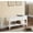 White, variant on Solid Wood Shoe Bench With Storage In Cherry Style And Materials - 35.5" X 13" 18" Practical For Entryway Extra 35.5"l 13"w 18"h Construction