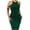 Army Green, variant on IROINNID Bodycon Dress For Women Sleeveless Round Neckline Summer Halter Neck Smocked Slit Dress Strapless Dress