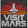 thumbnail image 2 of Vintage Visit Mars Space Rocketship Womens Slim Fit Graphic Tee Brisco Brands S, 2 of 5