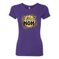 thumbnail image 3 of Wild Bobby, Softball Mom Animal Print Girl Sports Womens Slim Fit Junior Tee, Purple Rush, X-Large, 3 of 5