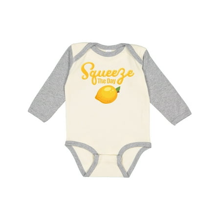 

Inktastic Lemon Squeeze The Day Gift Baby Boy or Baby Girl Long Sleeve Bodysuit
