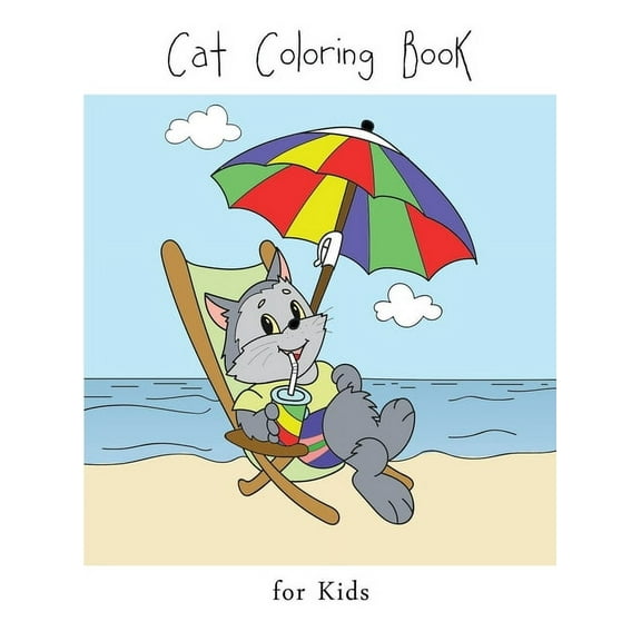 Cat Coloring Book for Kids: Kitten Coloring book for girls and kids ages 4-8, 8-12 (Hardcover)