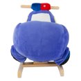 thumbnail image 5 of Rocking Police Car Toy- Kids Plush Stuffed Ride on Wooden Rockers with Sounds, Handles-Make Believe Fun for Boys, Girls, Toddlers by Happy Trails, 5 of 8