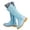 Sky Blue, variant on Winter Kids Girls Sparkly Glitter KneeHigh Boots Western Fashion Sequins Riding Shoes with Side Zipper