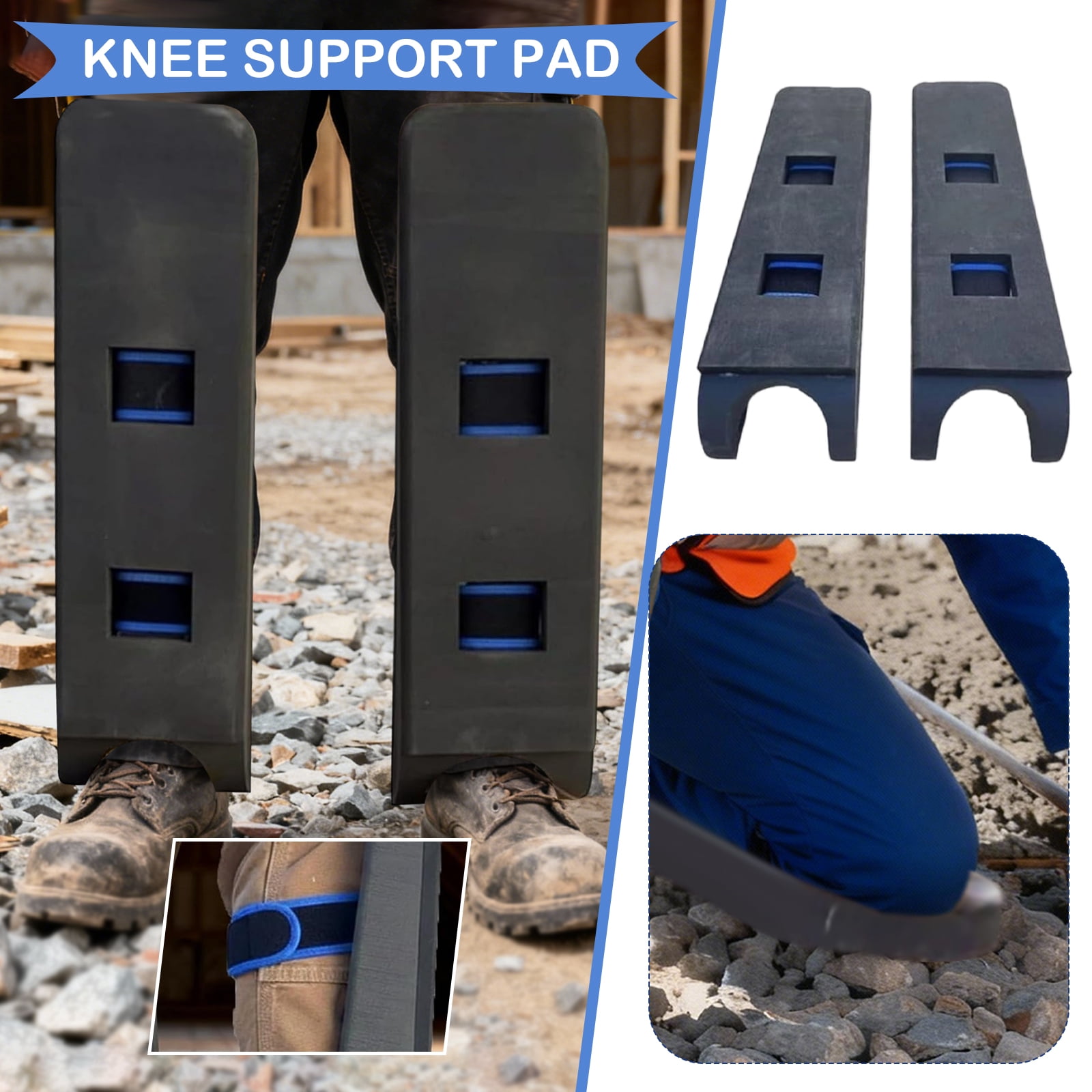 HIELLFQ Crawler Climber Knee Pads, Self-Supporting Kneepads Adjustable Foam Support Pads, Lightweight Work Knee Protectors with Wrap Straps 1Pc