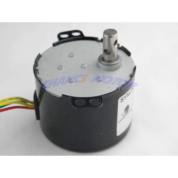 CHANCS Permanent Magnet Synchronous Gear Motor 50KTYZ 30/36RPM Electric Motor Motors Mounting Bracket Black