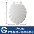thumbnail image 4 of TOILET SEAT RND SHELL WH (Pack of 1), 4 of 8