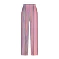 thumbnail image 4 of Dyegold Wide Leg Trouser Pants For Women Ombre Tie Dye Elastic Waist Palazzo Pants Plus Size Straight Long Pant With Pockets, 4 of 5