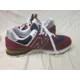 thumbnail image 3 of New Balance Men's 574 Sneaker Garnet/Navy Size 12, 3 of 6