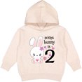 thumbnail image 2 of Inktastic Somebunny is Two-second Birthday Bunny Toddler Hoodie, 2 of 4