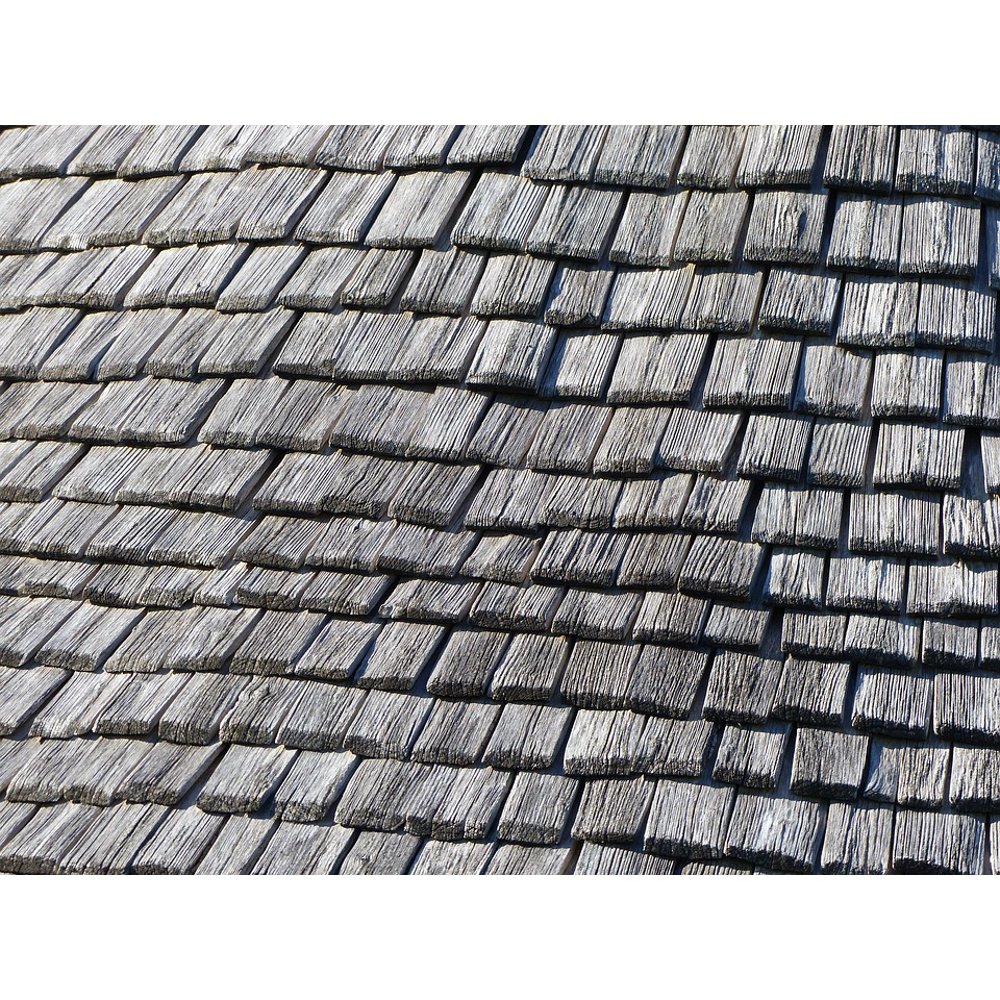 PeelnStick Poster of Roof Tile Houses Brouage Shingles Wood Poster