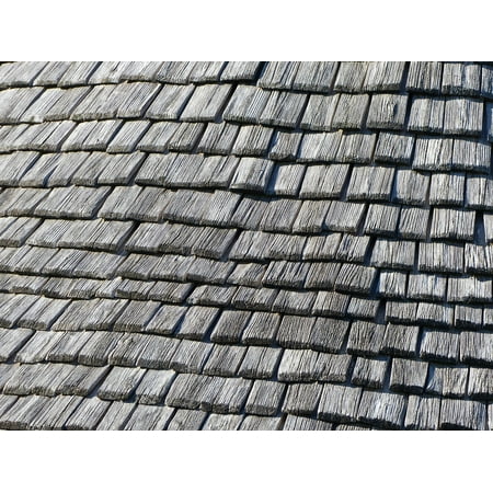LAMINATED POSTER Roof Tile Houses Brouage Shingles Wood Poster Print 24 x