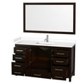 thumbnail image 4 of Wyndham Collection WCS141460SLGC2UNSM58 Sheffield 60" Free Standing Single Basin Vanity, 4 of 7