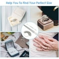 thumbnail image 3 of ikayaa Aluminium Ring Sizer Mandrel Metal Ring Sizer Finger Sizing Stick Mandrel Tool with Ring Sizer Gauge Set Measuring Tape for Ring Size Measurement, 3 of 7