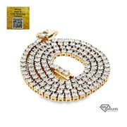 14K Gold VS Diamond Tennis Chain Necklace