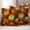 Orange Green, variant on Pink Pumpkin Fall Outdoor Waterproof Pillow Covers, Thanksgiving Maple Leaves Farmhouse Decorative Square Throw Pillowcase Sofa Cushion Sham for Patio/Couch/Chair, 16"x16" 2 Pack
