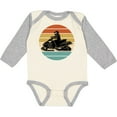 thumbnail image 3 of Inktastic Snowmobile Retro Sunset Boys or Girls Long Sleeve Baby Bodysuit, 3 of 5