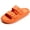 Orange, variant on Womens Slip-on Sandals Casual, Cute & Comfortable Slippers for Summer Use Indoor or Outdoor adjustable buckle straps