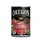 Oregon Fruit Co. Canned Rhubarb Slices in Strawberry Sauce, 15 oz Can