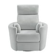 thumbnail image 6 of Soho Baby Nottingham Upholstered Glider Recliner Rocking Chair 360° Swivel for Nursery and Living Room – Plush Gray​, 6 of 11