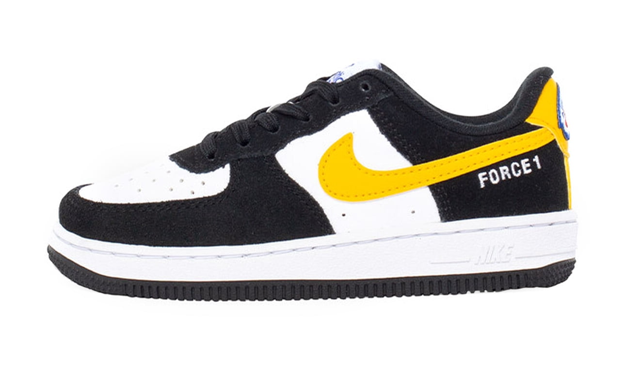 Little Kid's Nike Force 1 LV8 Black/Dark Sulfur-White-Black (DH9788 002) - 11 - Walmart.com