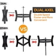 thumbnail image 4 of Stabilisateur d'Amortisseur de Roue de Caravane 2 Ensembles, Double Vitesse, Robuste, Verrouillage des Ciseaux de Pneu de Camion VR X Amortisseur, Accessoires de Caravane pour Remorques de Voyage Craies pour Pneus, Revêtement Antirouille, Convient pour 3,5” à 12”, 4 of 4