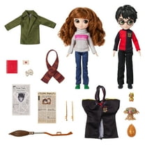 Wizarding World Harry Potter, 8-inch Harry Potter & Hermione Granger Dolls & Accessories Gift Set, over 20 Pieces, Kids Toys for Ages 6 and up