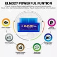 thumbnail image 6 of Bluetooth OBD2 Scanner, Bluetooth Auto Diagnostic Tool OBDII Scanner, Code Reader for iOS & Android, Blue, 6 of 8