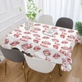 thumbnail image 5 of JSTEL Kiss Red Lips Table Cloth Rectangle 60 x 120 Inch Tablecloth Anti Wrinkle Table Cover for Dining Kitchen Parties, 5 of 6