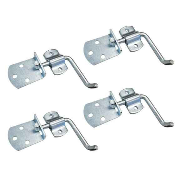 4 Pack Straight Side Gate Stake Bed Latch Bracket Set for Utility Trailer Sheds