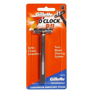 Gillette Trac II Non-Pivot Chrome Razor Handle with Twin Blades