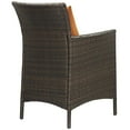 thumbnail image 3 of Modway Conduit Outdoor Patio Wicker Rattan Dining Armchair, Multiple Colors, 3 of 4