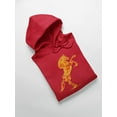 thumbnail image 3 of Rearing Up Fire Horse Hoodie Men -Image by Shutterstock, Male Small, 3 of 4