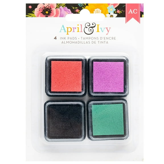 American Crafts April And Ivy Ink Pads-4/Pkg
