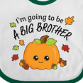thumbnail image 4 of Inktastic I'm Going to Be a Big Brother- Cute Halloween Pumpkin Boys Baby Bib, 4 of 4