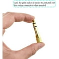 Hao Pro Gold Plated Female Stereo Headphone Adapter 6.35mm 1/4inch Male