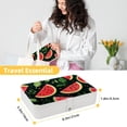 thumbnail image 5 of Watermelon Stylish PU Leather Necklace Holder Jewelry Stand with Removable Compartment and Decorative Box - Portable Organizer, 5 of 6