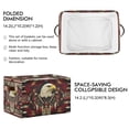 thumbnail image 2 of Yayeee Canvas Storage Basket with Handles for Shelves Fabric Bins Closet Organizer, Red Abstract Eagle, 2 of 8