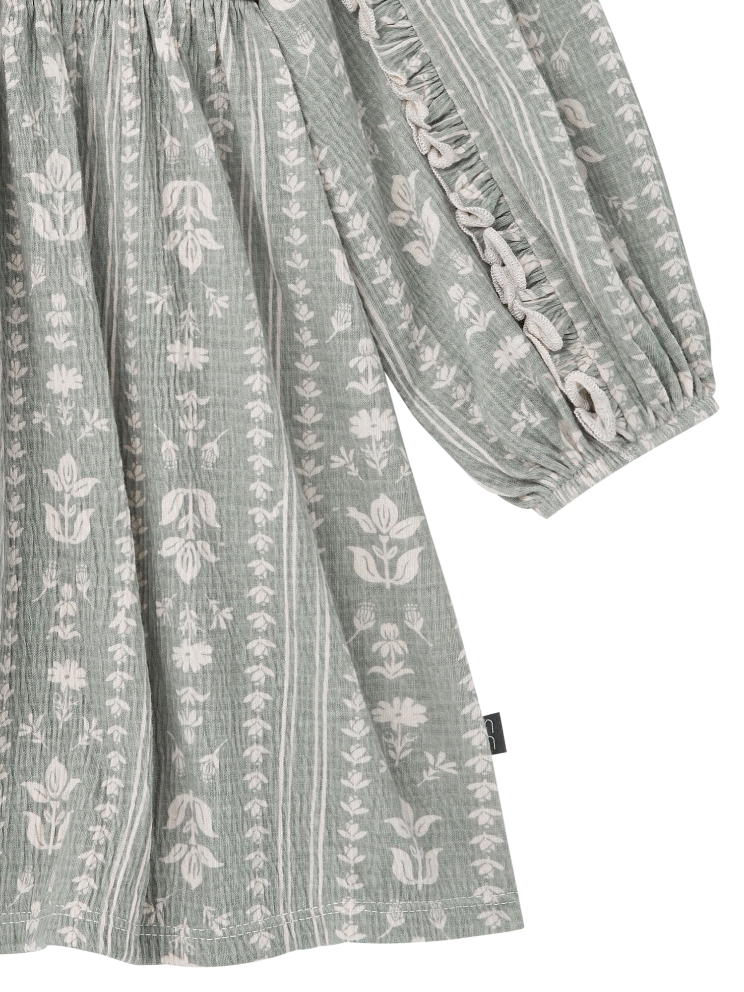 Modern Moments by Gerber Toddler Girl Dress with Ruffle, Sizes 12 Months - 5T