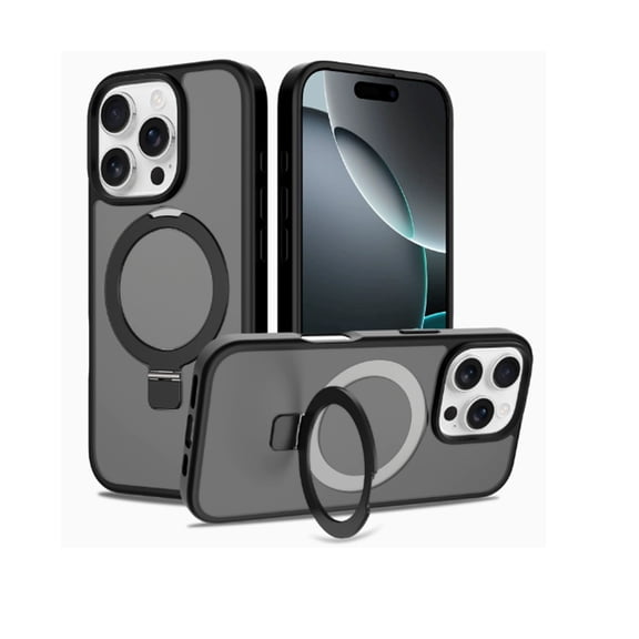 for iPhone 15 Case, Compatible with MagSafe, Translucent Matte Shockproof Anti-Slip Anti-Fingerprint Pocket-Friendly Phone Case Cover - Gray