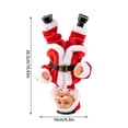 thumbnail image 3 of Christmas Santa Claus Figurine, Electric Rotating Handstand Santa, Funny Upside Down Santa Table Decor, Indoor Christmas Decorations Xmas Decor by MPOISVA, 3 of 9