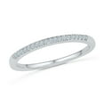 thumbnail image 3 of Sterling Silver Round Diamond Bridal Ring with Band (0.33 cttw), 3 of 4