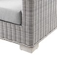 thumbnail image 4 of Lounge Loveseat Sofa, Rattan, Wicker, Grey Gray, Modern Contemporary Urban Design, Outdoor Patio Balcony Cafe Bistro Garden Furniture Hotel Hospitality, 4 of 8