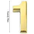 thumbnail image 4 of Inteprter Números de casa para exteriores de estilo Simple, signos numéricos, accesorios exquisitos para marcar números, accesorios para Decoración del hogar Numero 1, 4 of 6