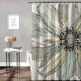 thumbnail image 2 of Fenyluxe Flowers Shower Curtains for Chic Elegant Decor Polyester Bathroom Shower Curtain Set with Hooks 60"x72, 2 of 7