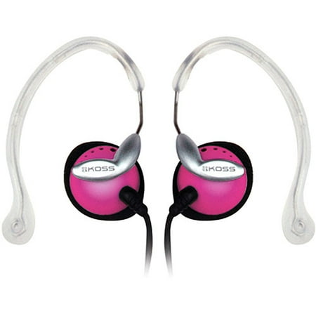 Koss Clipper Lightweight Clip-On Stereophone with In-Line Volume Control - Pink